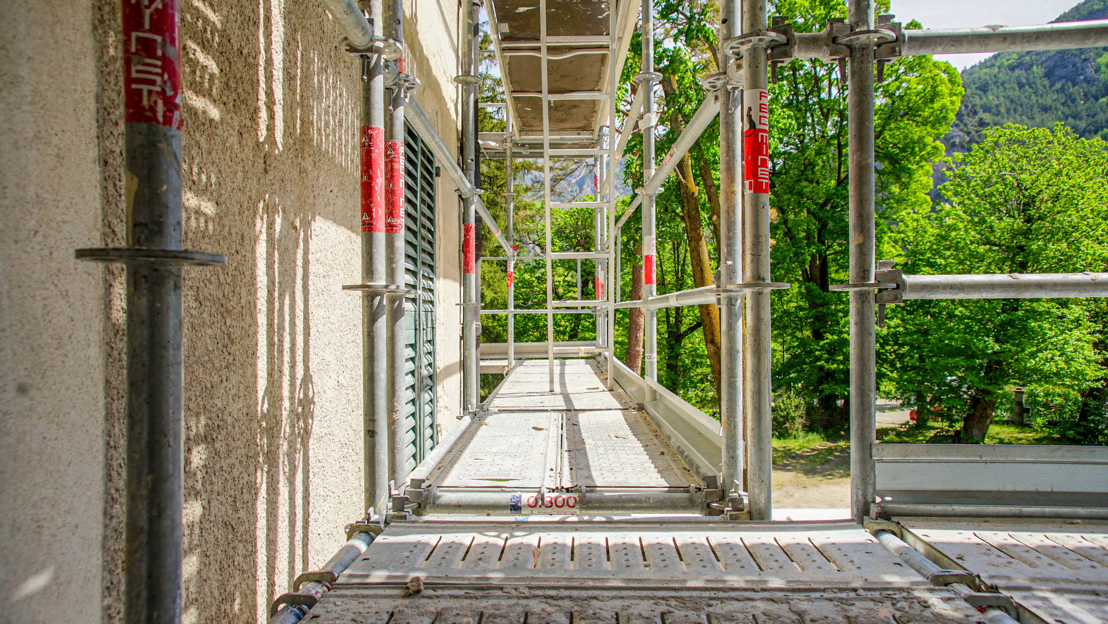 Facade renovation in Roquebrune Cap-Martin